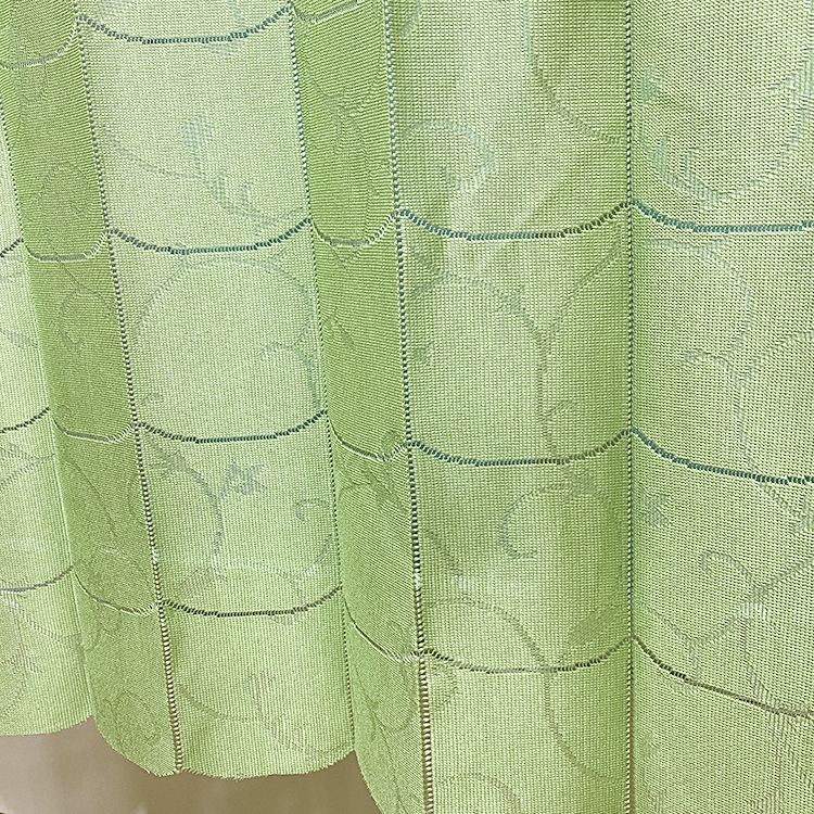 녹색 분배기 창 정전 개인 정보 보호 라멜라 자카드 수직 대나무 도어 커튼 패브릭